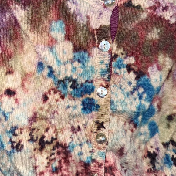 🌸 Sundance Tie-Dye Floral Cardigan 🌸 - Picture 2 of 5